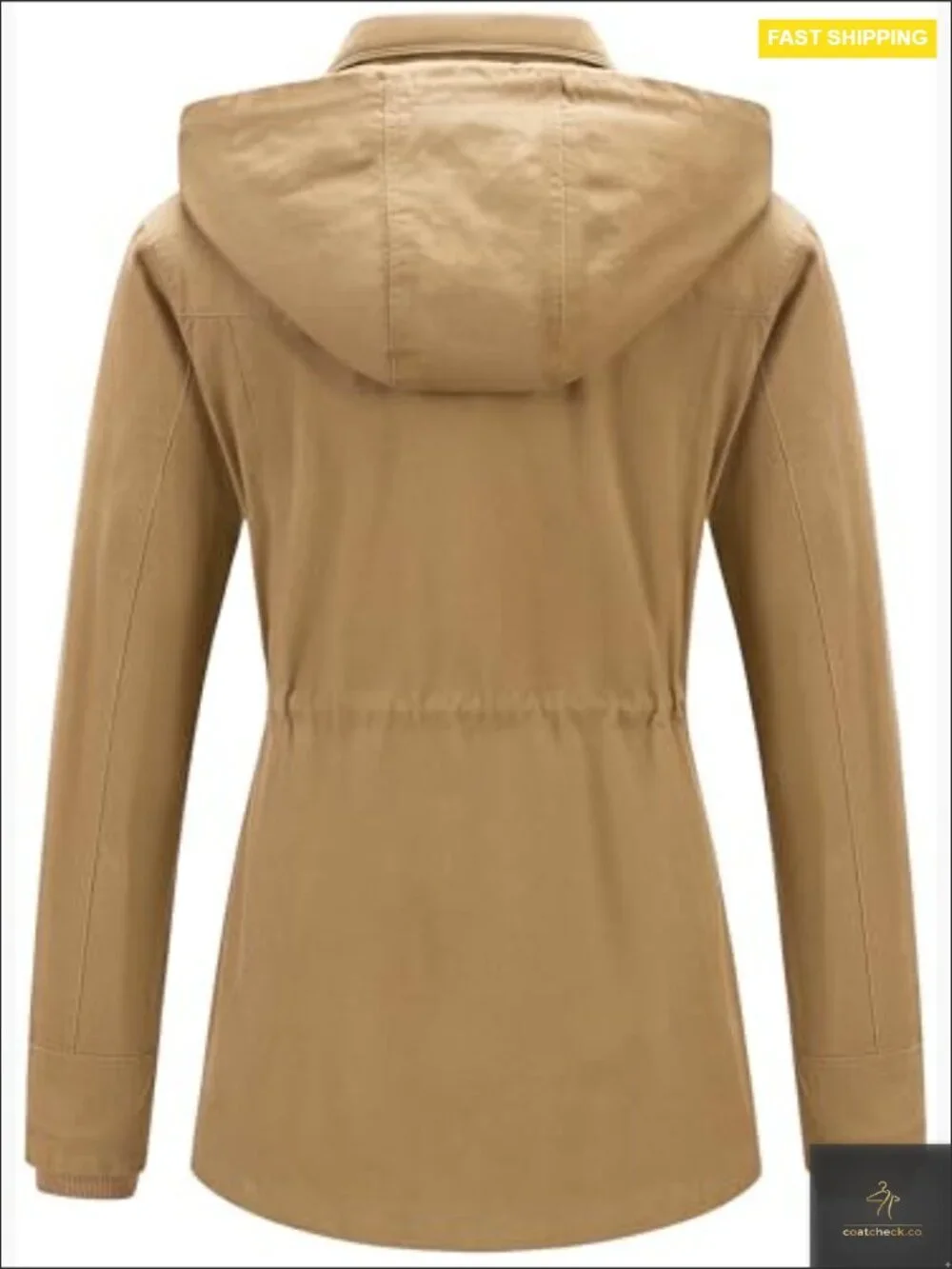 Women's Cotton Anorak Jacket Lightweight Casual Military Safari Utility Coat